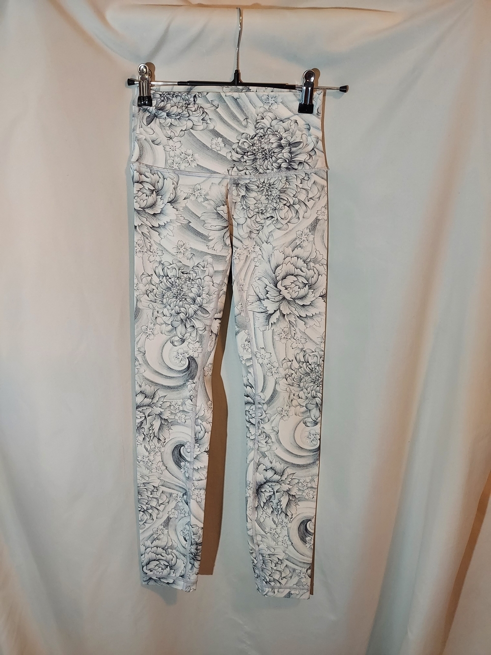 Lululemon Wunder Under High Rise Leggings Twine White Multi Floral 2
